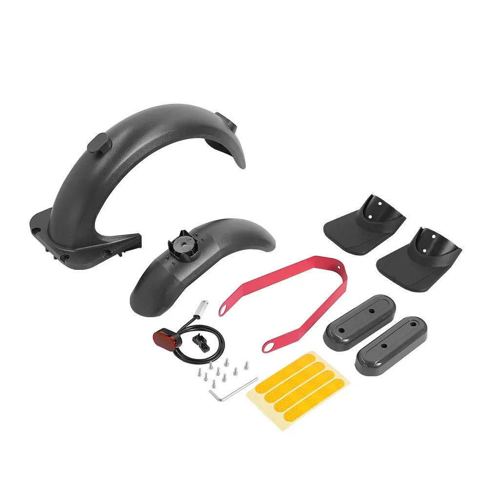 适用九号电动滑板车配件 MAX G30前后挡泥板尾灯支架侧盖尾翼套件