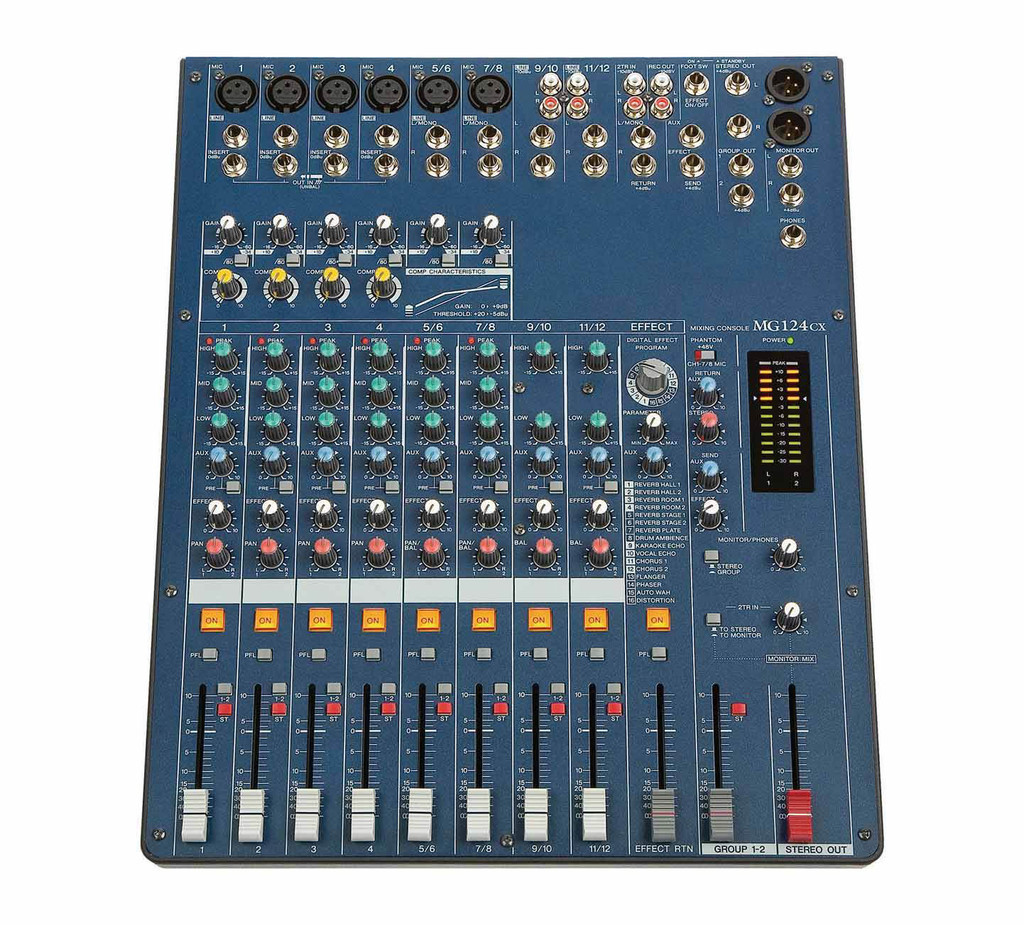 思音MG124CX  12路带效果调音台