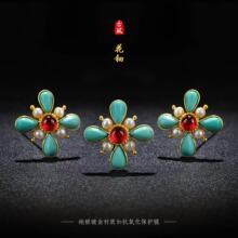 古风发簪唐风卷草纹汉服头饰花头簪复原仕女宝相花发簪纹样簪子