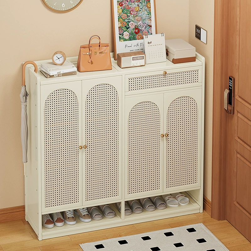 Новый ретро-простой шкаф для обуви, шкаф для хранения, настенный, прихожая, входная дверь, домашний шкаф для обуви, дышащий многослойный