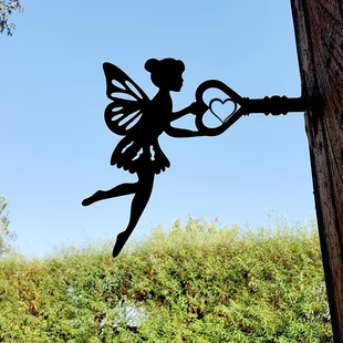 Cross-Border Popular Black Wall Decor Metal Wall Art Decoration Creative Interior Decoration Iron Silhouette