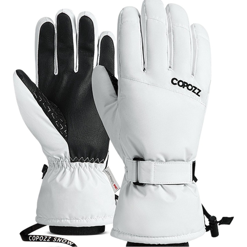 Copozz Ski Gloves for Men and Women, Adult Single and Double Boards, Touch Screen, Cold-Proof and Waterproof, Winter Warm and Thick Velvet Cycling
