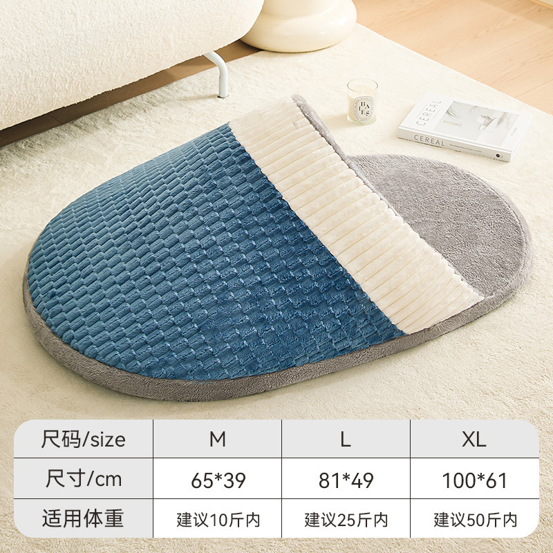 新款狗窝四季通用可拆洗柯基半封闭式宠物睡垫沙发宠物床安全感窝|undefined