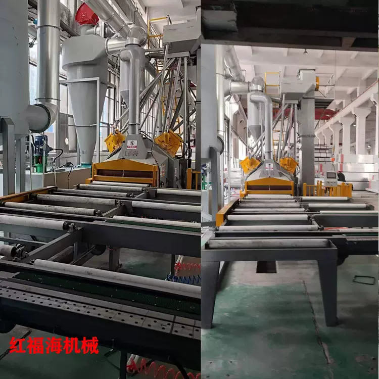抛丸机厂家 佛山喷砂机厂家 非标定制铝型材自动倒砂通过式抛丸机