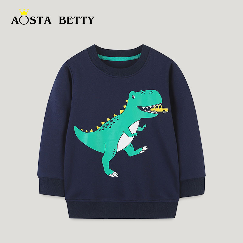 autumn cartoon sweatshirt for boys