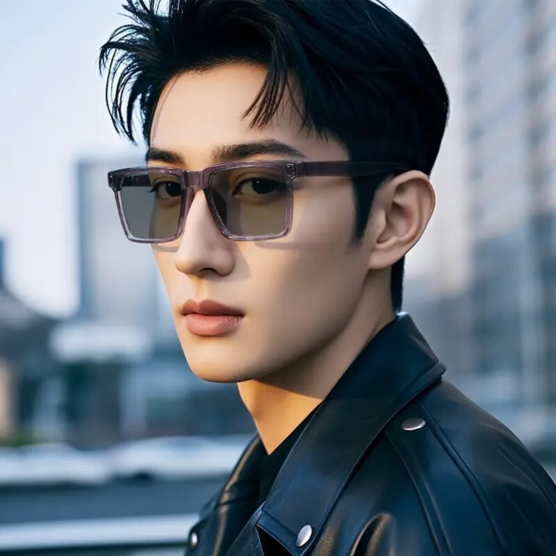 TikTok 2025 Explosive Day and Night Dual-use Photochromic Sunglasses Anti-ultraviolet Anti-blue Light Four Seasons Sunglasses