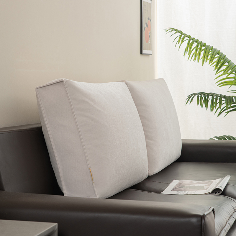 Removable and Washable Rectangular Sofa Cushion Bedside Large Backrest Living Room Cushion Tatami Pillow Back Cushion Waist Protector