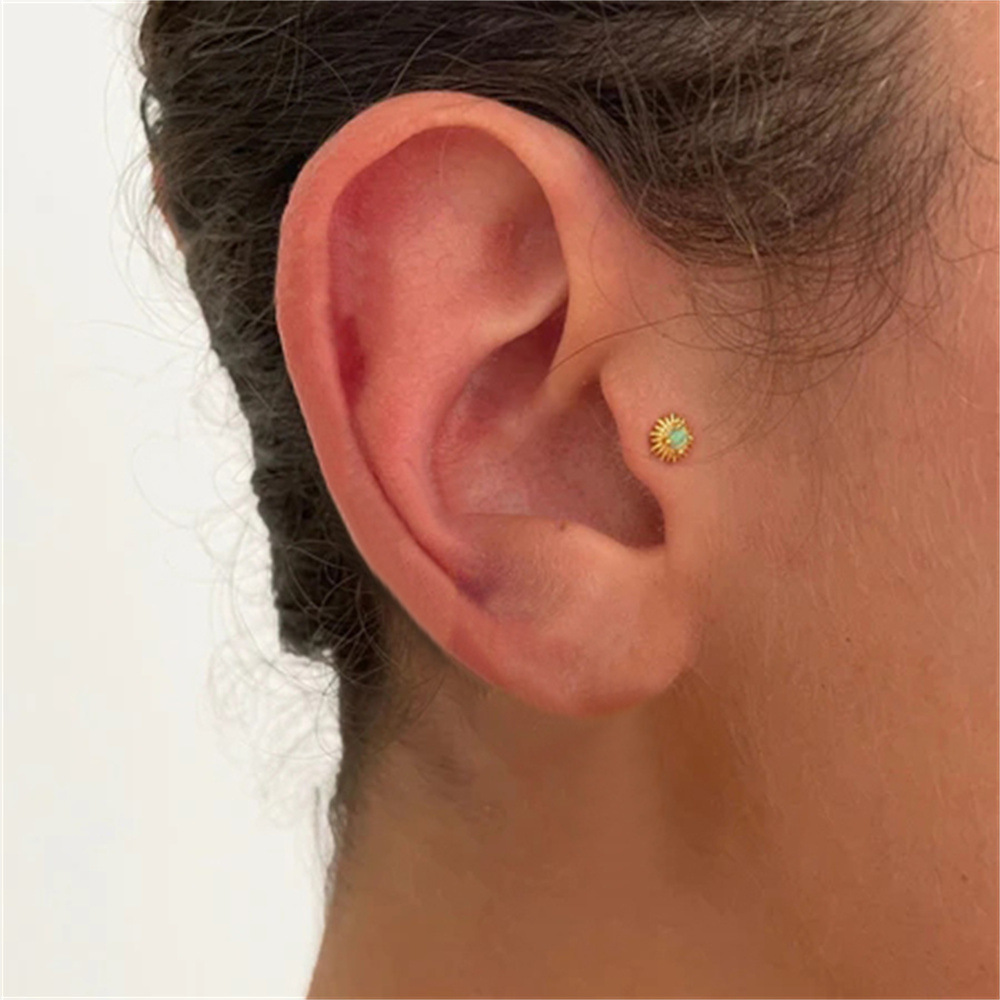 2g Weight Zircon Inlay Material Ear Studs Classification 1 Piece Quantity Daily, Street Occasion 925 Sterling Silver Material Geometric Pattern Women's Gender Plating Design Casual, Simple Style Style 1 Piece Ear Cartilage Rings & Studs Casual Simple Style Geometric 925 Sterling Silver Plating Zircon 41