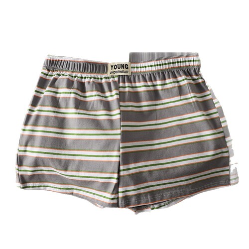New Men's Striped Polo Pants Cotton Men's Straight Leg Pants Plus Size Medium Waist Korean Style Summer Breathable Loose Four-Panel Pants