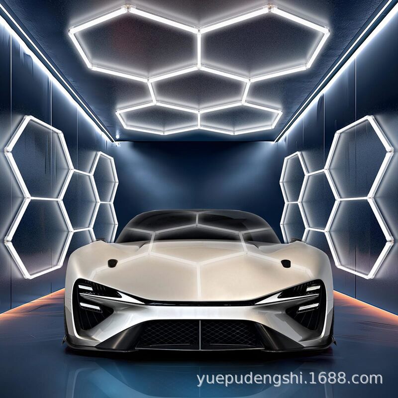 Honeycomb Led Lights for Cross-Border Gyms, Barber Shops, Workstations, Modular Hexagonal Lights, Waterproof Wholesale Car Wash Shop Lights Honeycomb Led Lights for Cross-Border Gyms, Barber Shops, Workstations, Modular Hexagonal Lights, Waterproof Wholesale Car Wash Shop Lights