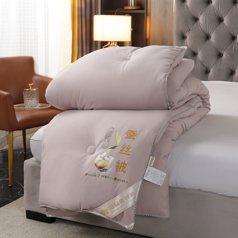 Зимнее одеяло из шелка тутового дерева Меркурий Home Textiles, утолщенное двойное одеяло, 150×200–220×240 см