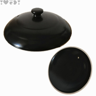 Ceramic Casserole Lid Accessories Black Stew Pot Soup Pot Lid White Casserole Lid Pot Stone Pot Lid Wholesale Direct Sale