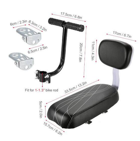Bicycle cushion soft children's seat electric car rear seat mountain bike rear seat