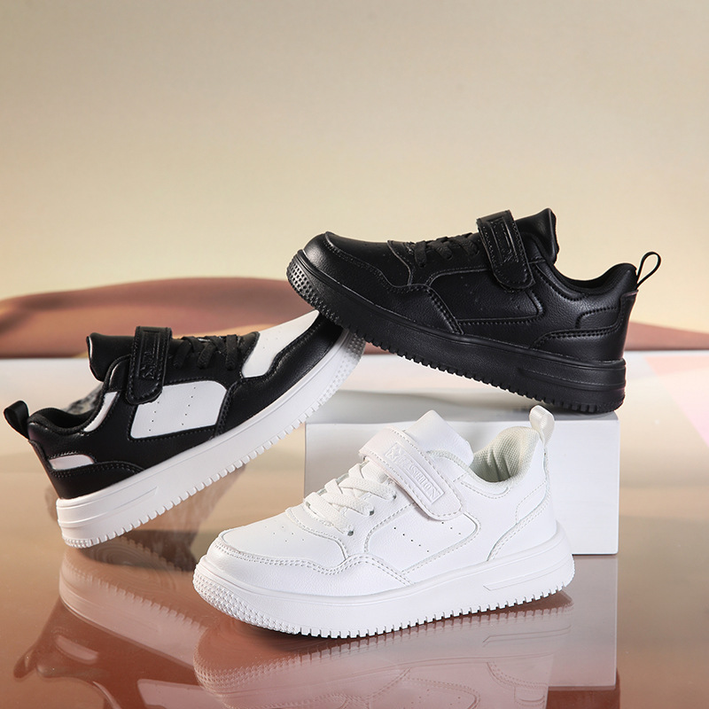 790 zapatos deportivos blancos para niñas del campus zapatos blancos para niños 2024 primavera nuevos estudiantes impermeables