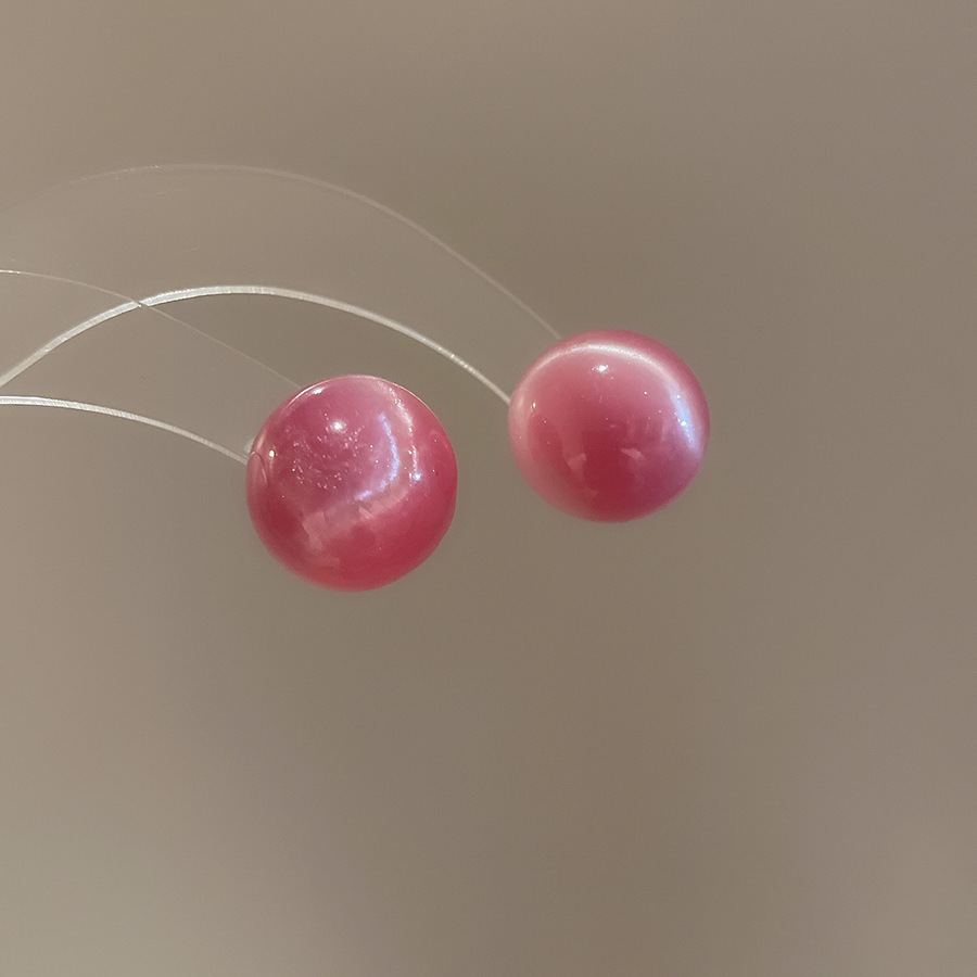 Pendientes de flores de color dopamina Pendientes dulces y frescos de primavera y verano Pendientes pequeños y elegantes de alta gama para mujer