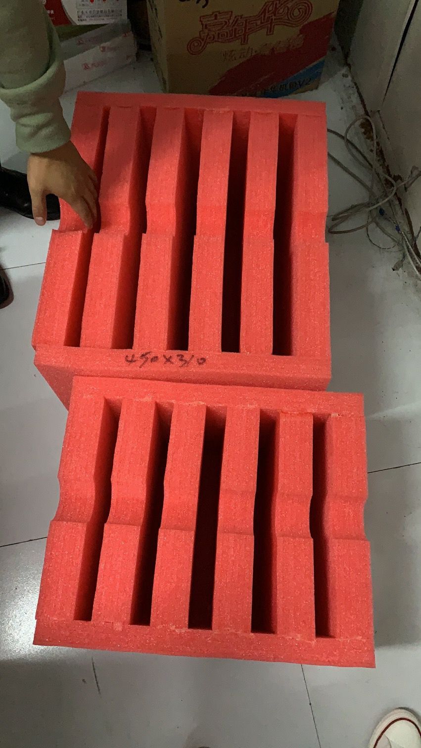 厂家供应红色静电汽车芯片电路板缓冲包装泡沫/周转静电泡沫箱