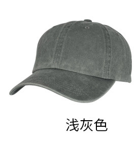 纯棉水洗棒球帽美式复古软顶棒球帽刺绣户外运动春秋遮阳鸭舌帽|undefined