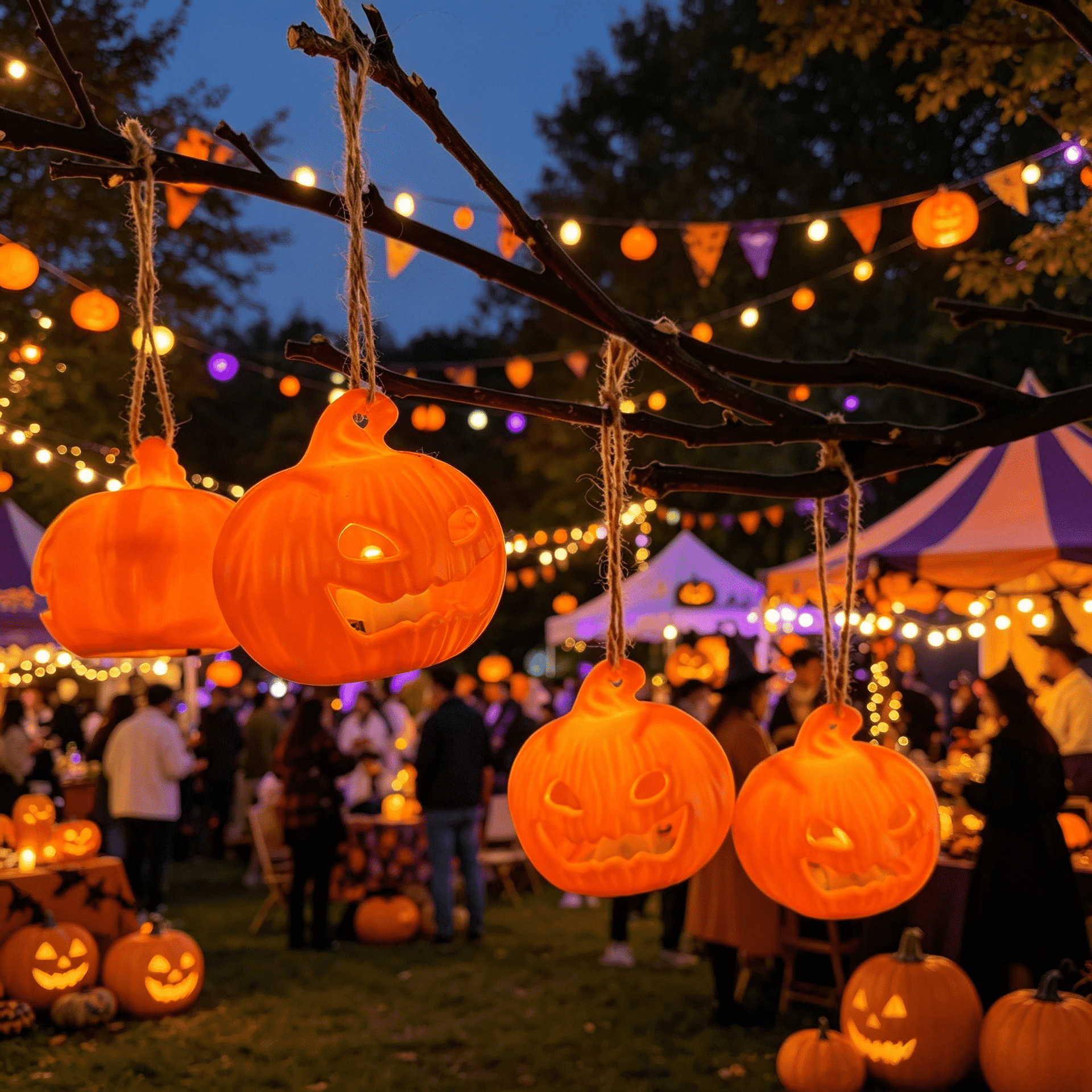 Halloween transfronterizo iluminado cabeza de calabaza lámpara vela fiesta esqueleto decoración adornos horrores accesorios lámparas murciélagos