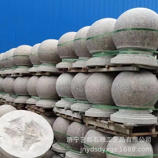Factory direct granite barricade campus entrance traffic safety car park square car column pier anti-collision