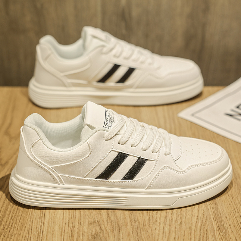 Men's White Sneakers, Spring Breathable Low-Top Shoes, 2026 New Model, Men's Casual Fashion Sneakers, Versatile Trendy Men's Shoes