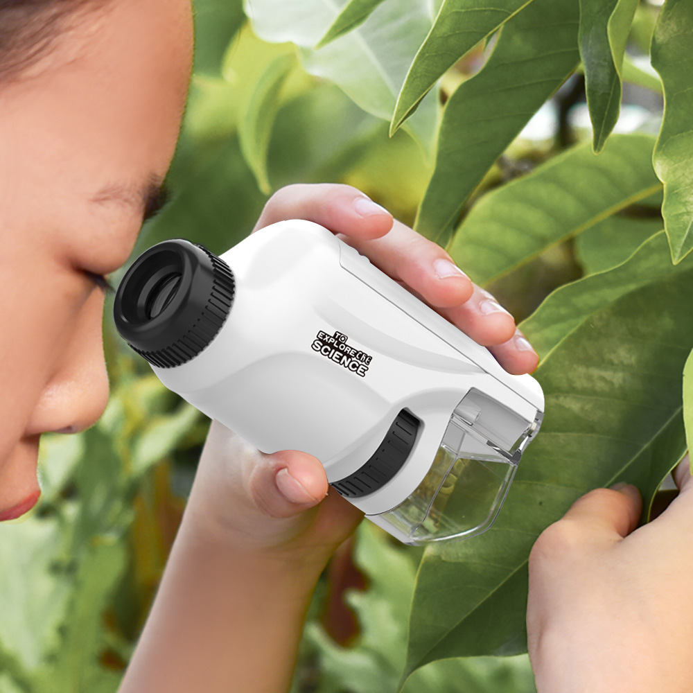 Children's Portable Microscope Primary and Secondary School Students Science Experiment Equipment suit Mini Handheld Science and Education Toys Outdoor