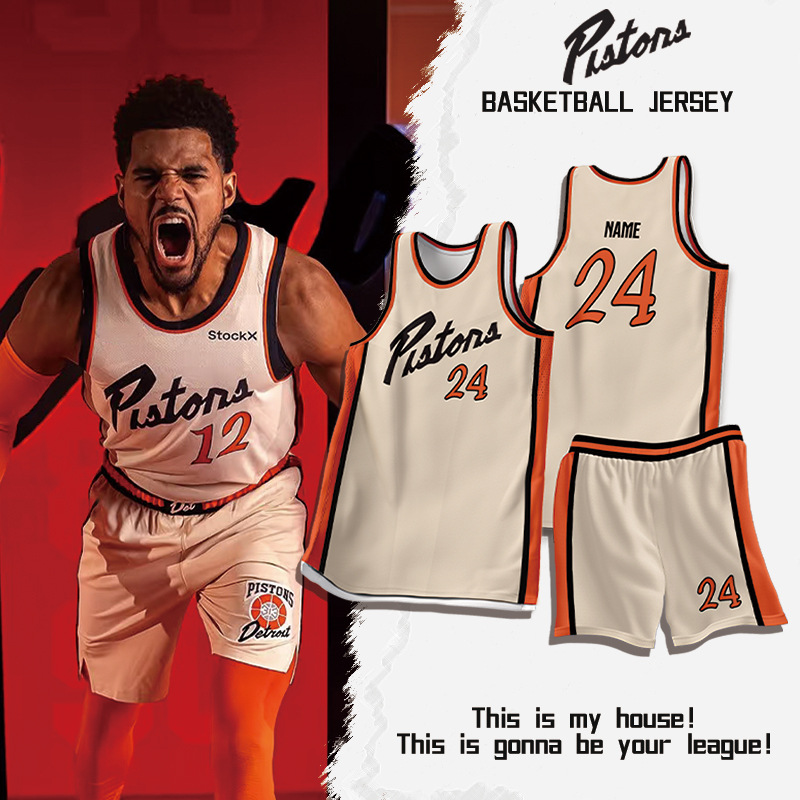 Basketball Uniform Suit Custom Training Camp Team Sports Vest Quick-Drying Breathable Game Uniform 3D Digital Printing Jersey