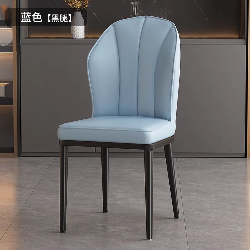 北欧轻奢餐椅家用凳子靠背简约化妆桌椅餐厅酒店轻奢铁艺餐桌椅子|undefined