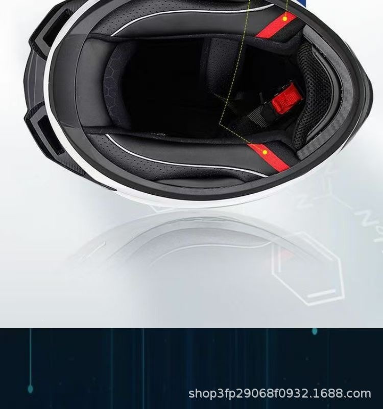 Gsb-371 Motorcycle Helmet with a Versatile High-Profile Helmet Body, Reserved Headphone Slot, Sturdy Abs Helmet Body, Suitable for All Seasons, Unisex