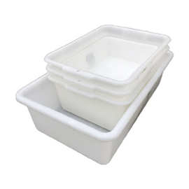 厂家现货白色塑料盆 白盆 白色塑料箱 白色食品胶盆 白色塑料箱
