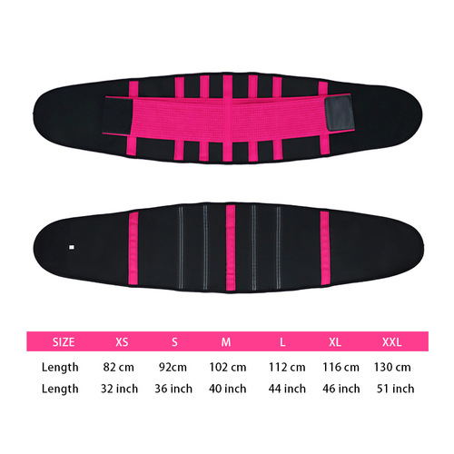 4 Support Strips Pressure OK Fabric Movement Warm Wrapping Comfortable Elastic Running Waist Trainer Wholesale