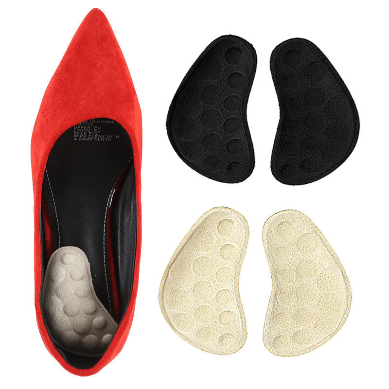 Shock-Absorbing Particle Massage Heel Shoes, X-Shaped O-Shaped Leg Insoles, Heel Collapse Half-Size Pads, Ready-Made from the Manufacturer