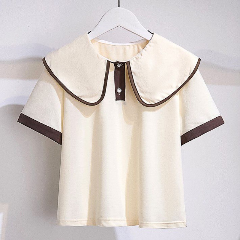 2024 New College Style Two piece Summer Internet Celebrity Fashionable Versatile Leisure Art Girls' Set_voghion.com