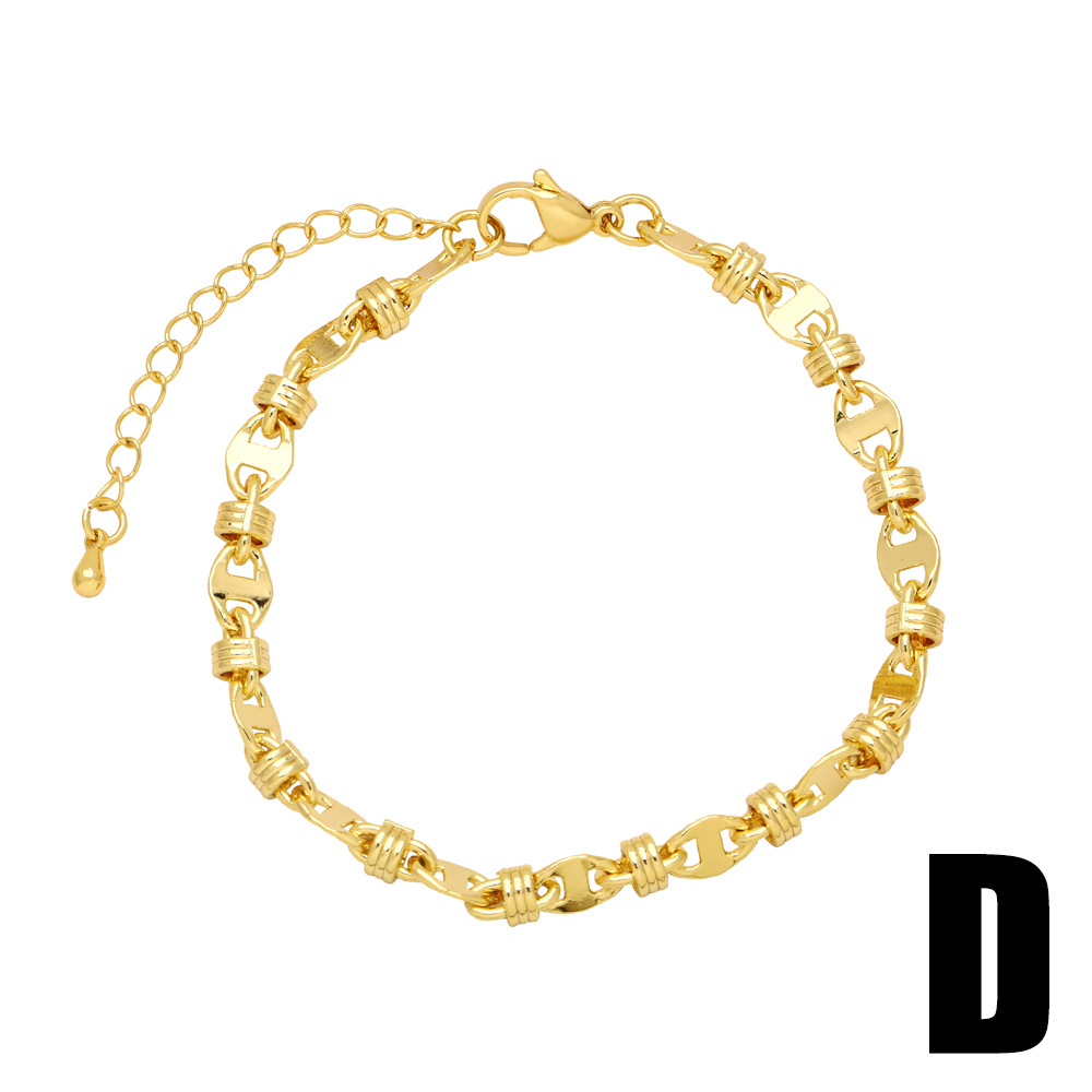 Fashion Geometric Copper Plating Bracelets 1 Piece