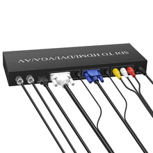 SDI转HDMI/VGA/AV/DVI/SDI转换器分配器高清带遥控视频信号转换盒