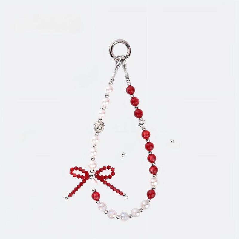 Mobile Phone Chain, Mobile Phone Lanyard, Wrist Strap, Phone Case Lanyard, Mobile Phone Cord, Beaded Pearl Handmade Beaded Hand Chain