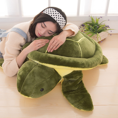 Sea Turtle Plush Toy Sofa Cushion Stuffed Animal Cute Money Turtle Girl