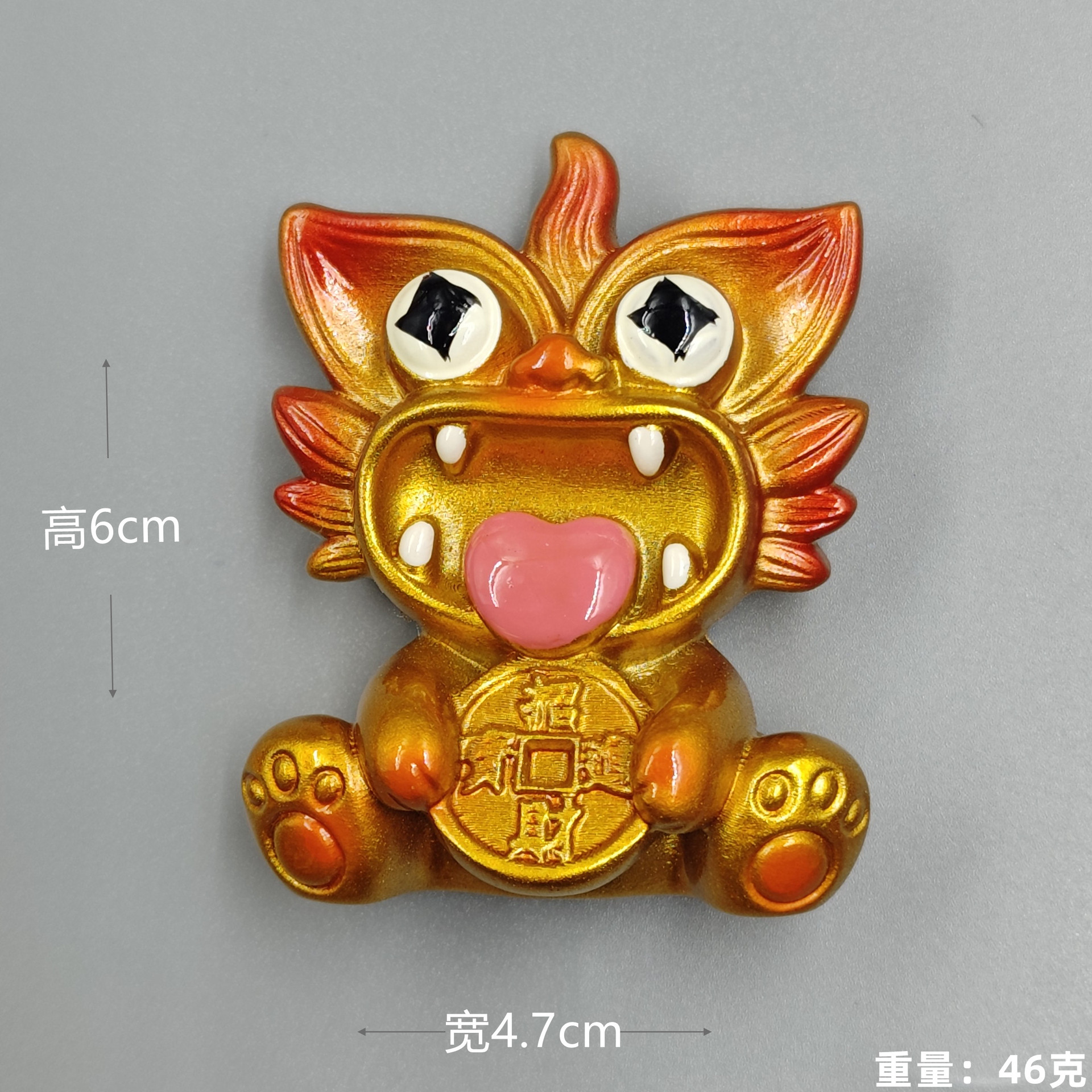 Oro (moneda de cobre) Tile Cat (pegatinas de refrigerador)