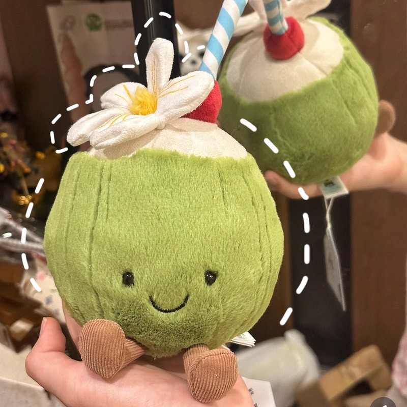 夏の新製品アルバココナッツ人形楽しい漫画ヤシの木ビーチキャッスルぬいぐるみ|undefined