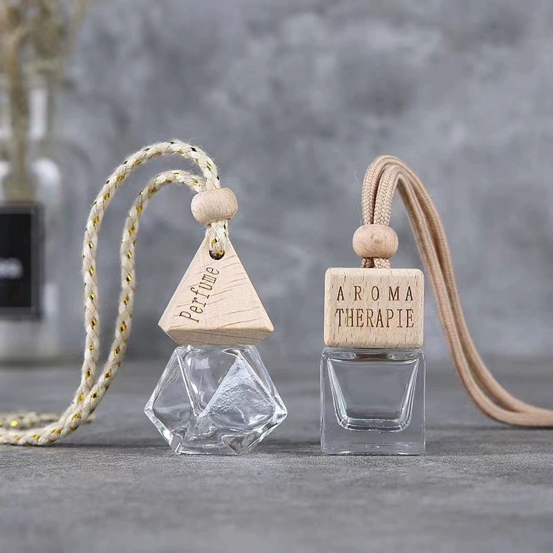 Transparent perfume, bottle, pendant for auto
