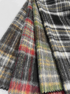 Woolen Woolen in stock Shun Wool Small Plaid Coat Clothing/Shoes and Hats/Luggage Fabric Shaoxing Supply