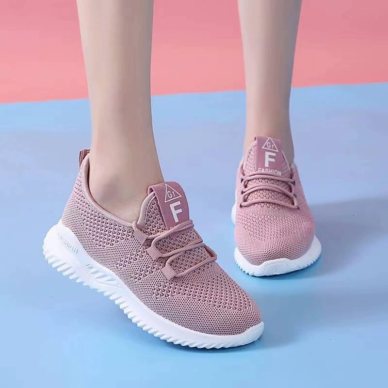 Поколение новых женских плетеных повседневных туфель, удобные кроссовки с мягким дном, Модная легкая Студенческая обувь, белые туфли