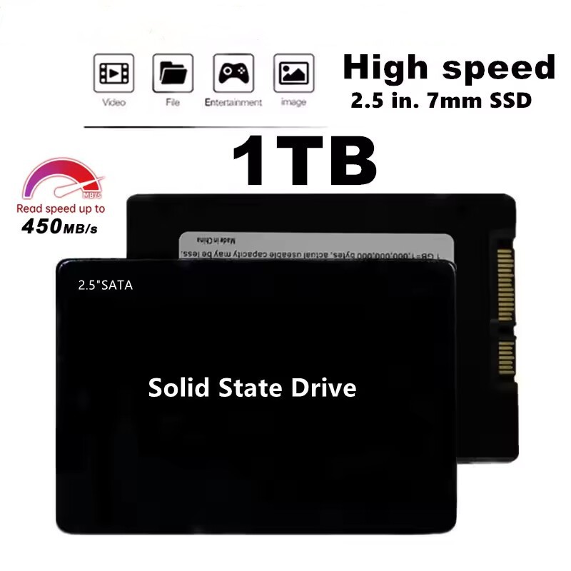 Cross-Border High-Speed 2.5inch Sata3.0 Solid State Drive 1Tb/2Tb/4Tb Desktop Notebook Universal Ssd