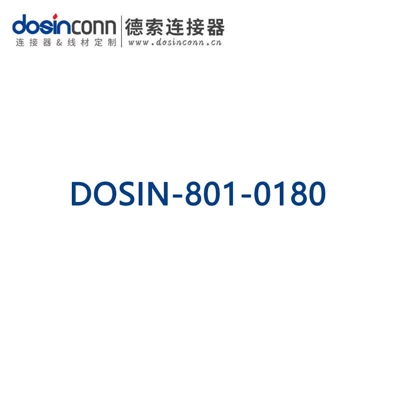 厂家供应德索DOSIN-801-0180 15.8 50欧弯插板BNC白胶射频连接器