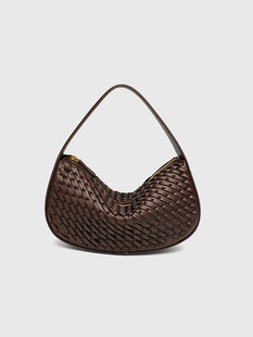 Trend universal one-shoulder bag, knitted handmade bag, purse