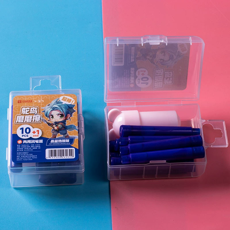 鸵鸟 Erasable blue black changeable erase pen
