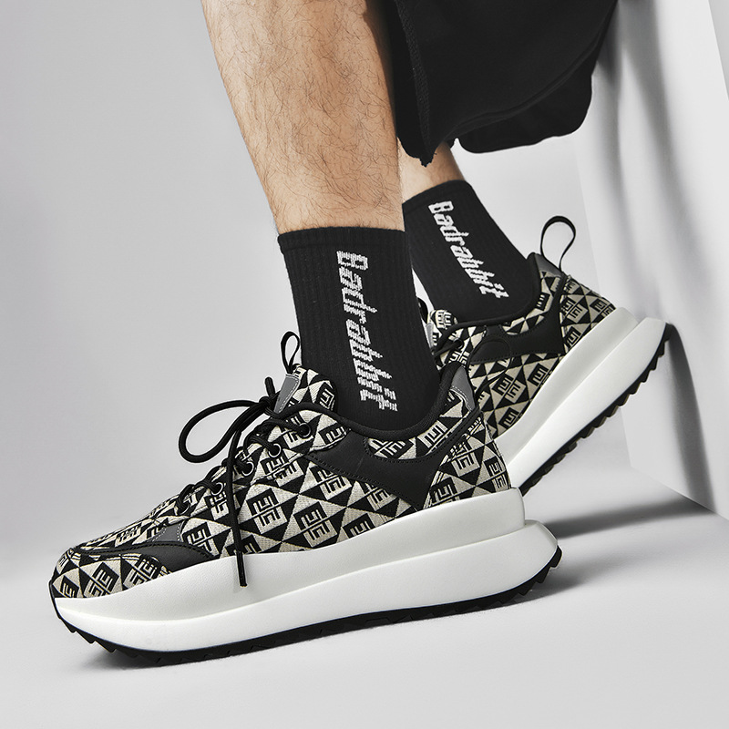Herren Leichte Karierte Laufschuhe Für Sport Und Freizeit_voghion.com