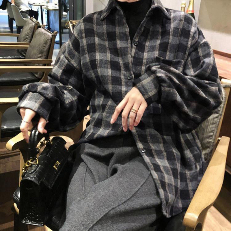 冬季秋冬衬衫女加厚小香风衬衣新中式秋冬上衣外穿
衬衫女