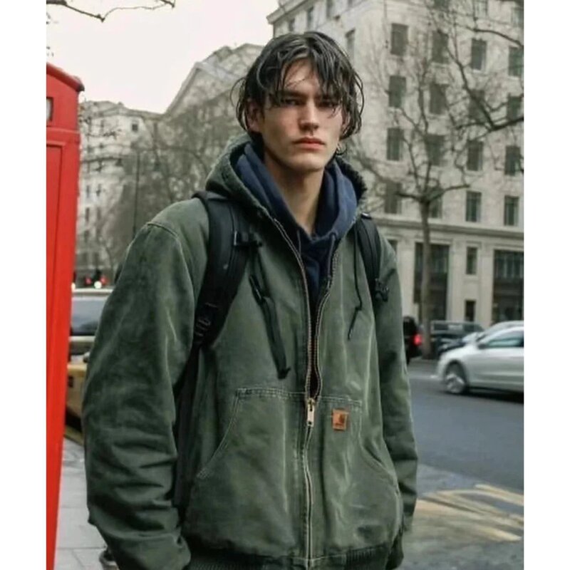 High Quality J25 Kaha Carter J130 Jacket Cleanfit Work Jacket Hooded Canvas Cotton Long Sleeve Couple