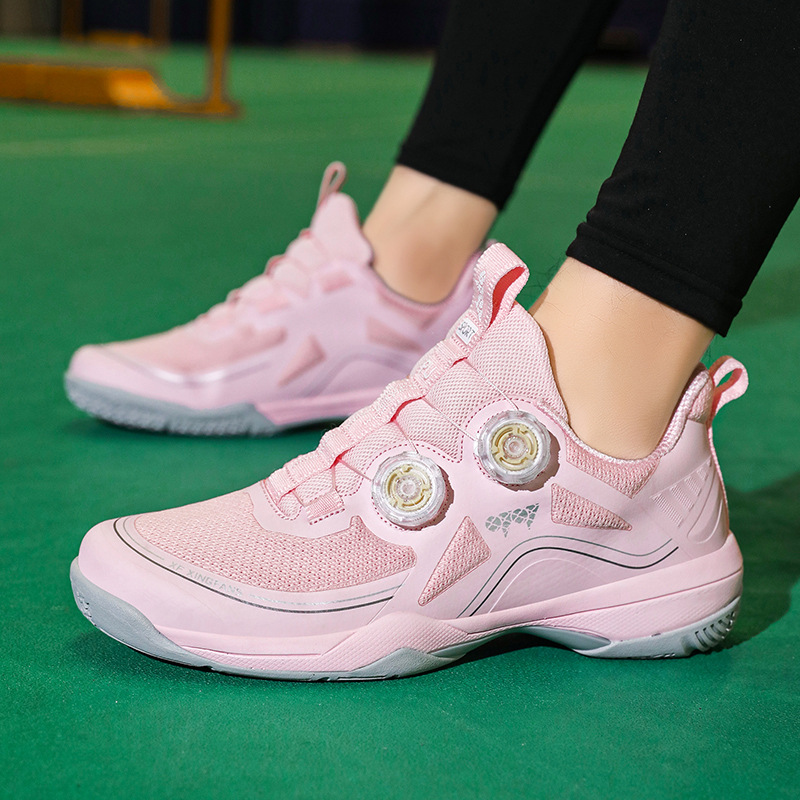 Zapatos de bádminton giratorios transfronterizos, zapatos de carrera al aire libre para hombres y mujeres, zapatos de tenis de mesa, zapatos de entrenamiento de tablero de carbono