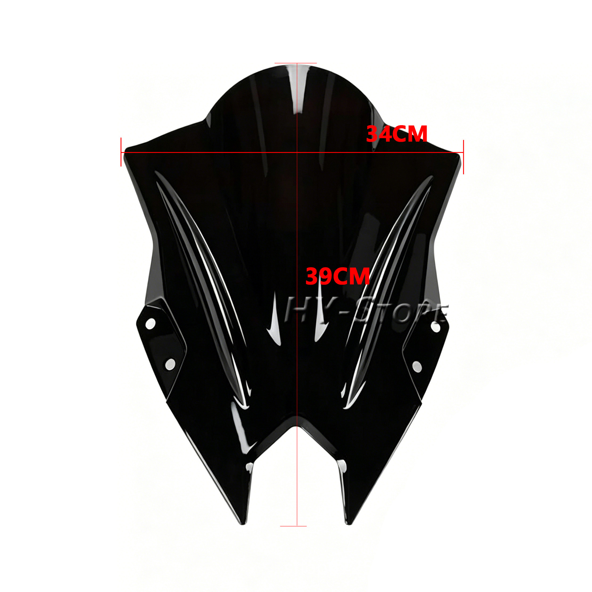 Suitable for Kawasaki Ninja500 2024-2026 Front Windshield Modification and Heightening Front Wind Deflector